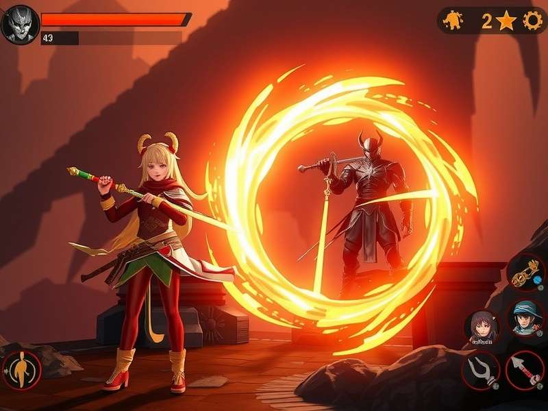 Glowing Blade Gust Gameplay Screenshot